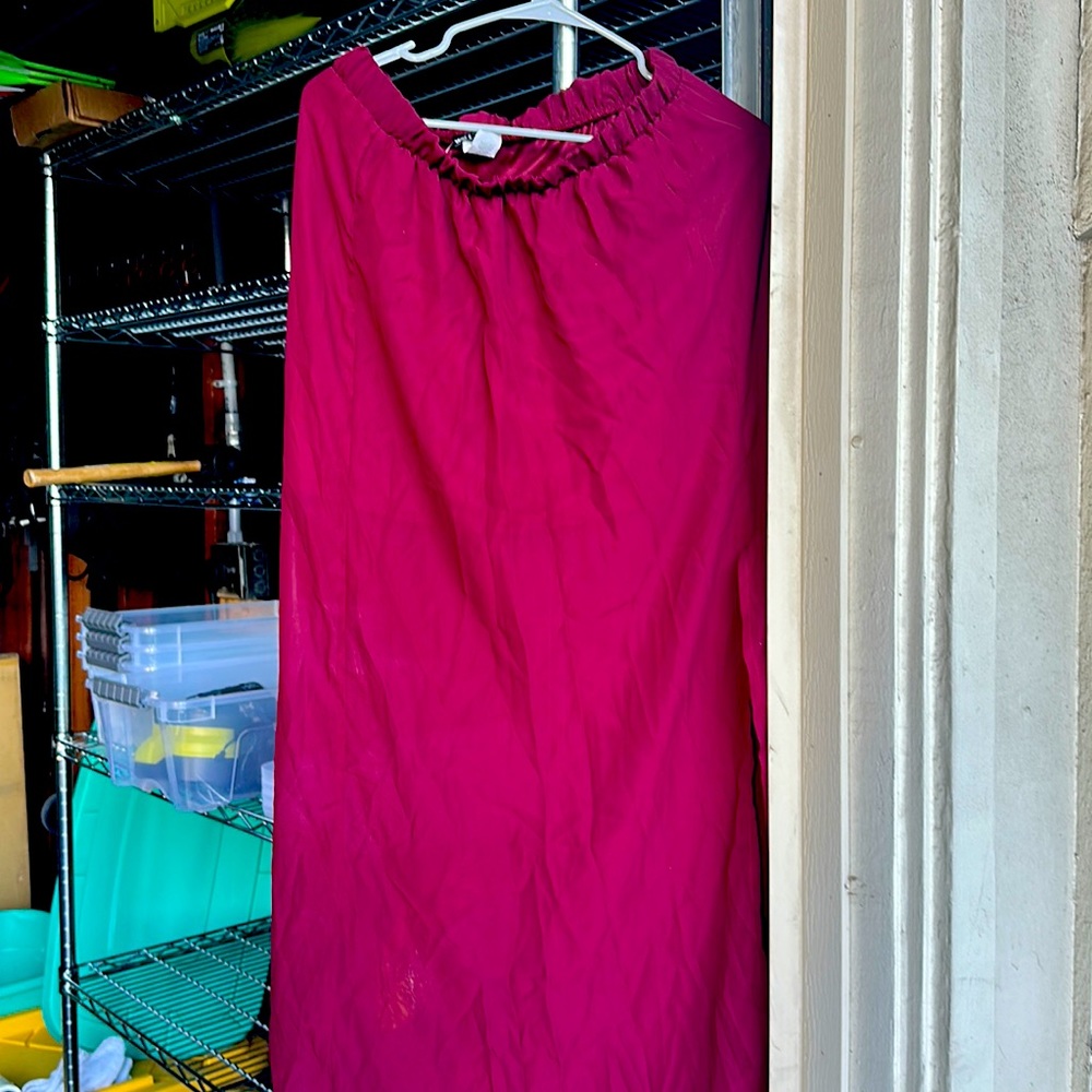 Wine colored skirt